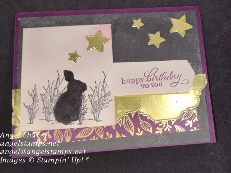 Stars & Silhouette Birthday Card