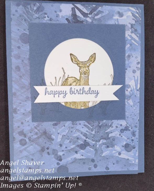 Winter Deer Birthday Card