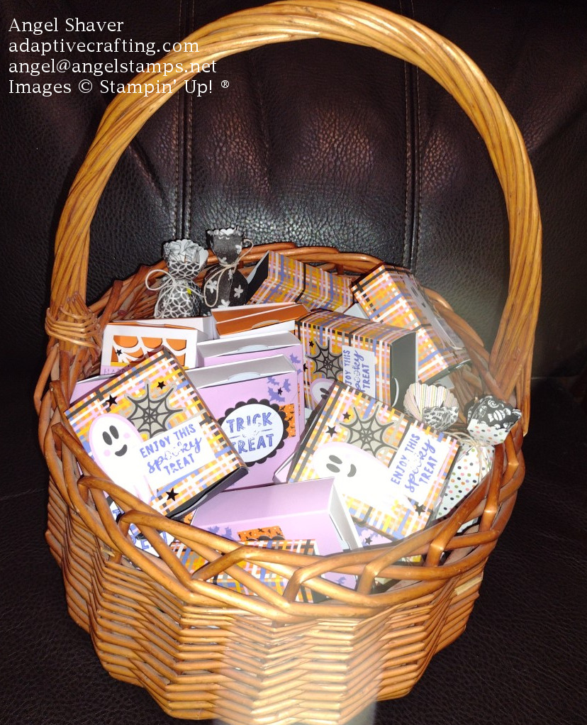 Basket of Halloween treats