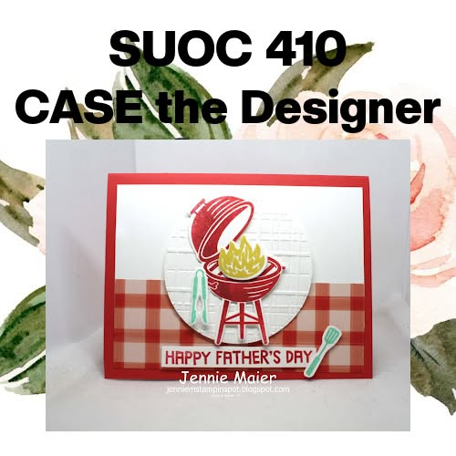 SUOC 410 CASE the Designer with picture of card to CASE.